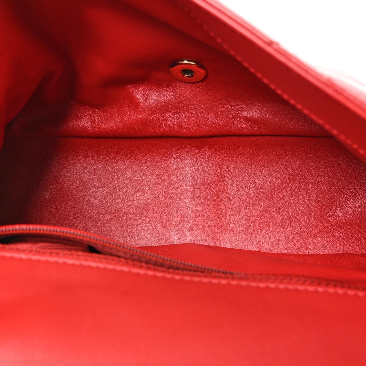Chanel Lambskin Quilted Easy Carry Flap Red 5 of 10