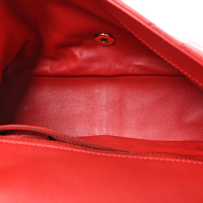 Chanel Lambskin Quilted Easy Carry Flap Red 5 of 10