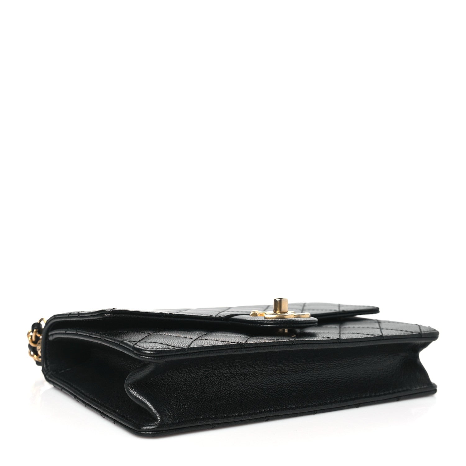 Chanel Lambskin Quilted Small Chic Pearls Flap Black 4 of 10