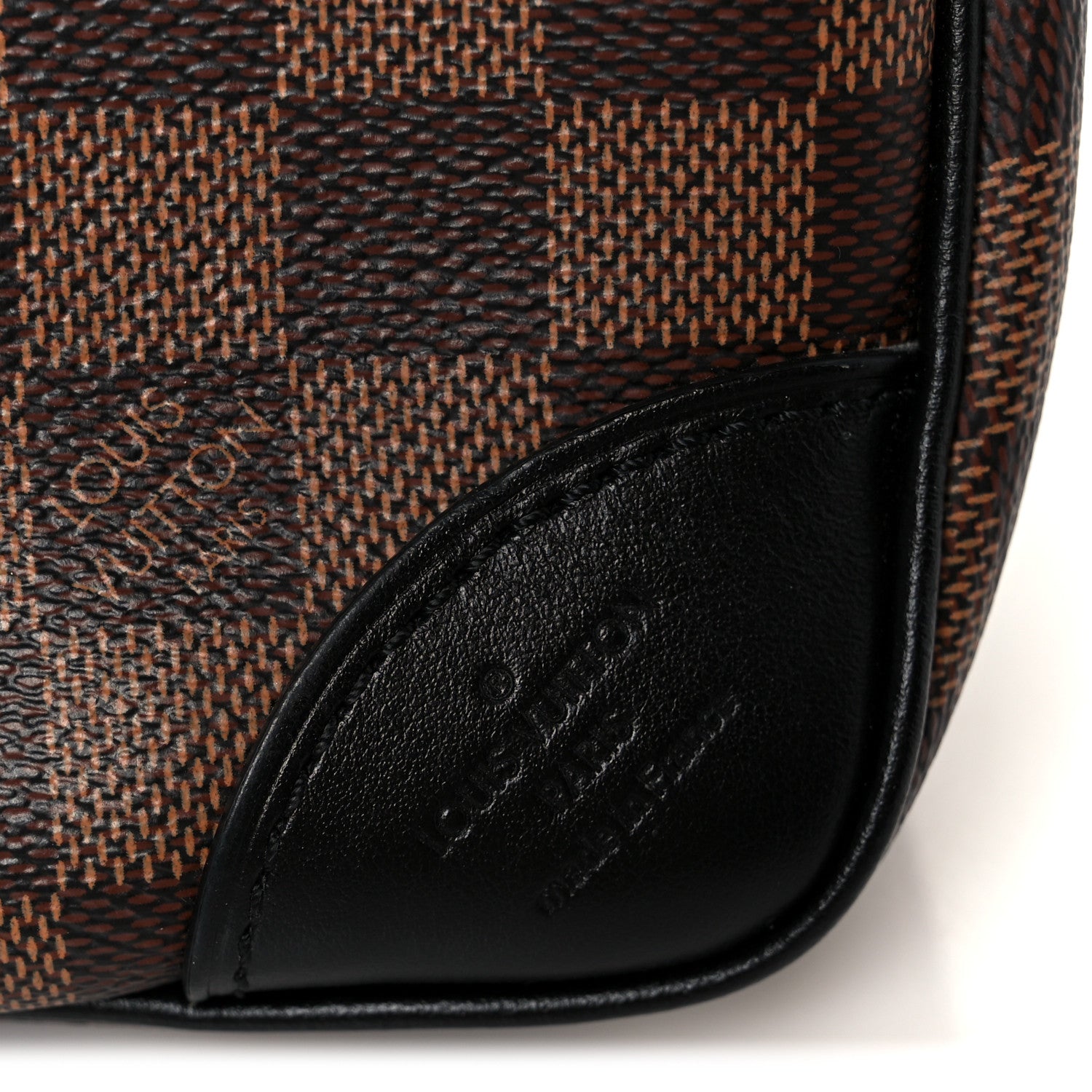 Louis Vuitton Damier Ebene Odeon PM Black 6 of 9
