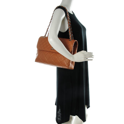 Chanel Calfskin Quilted In the Business Flap Dark Beige 2 of 14