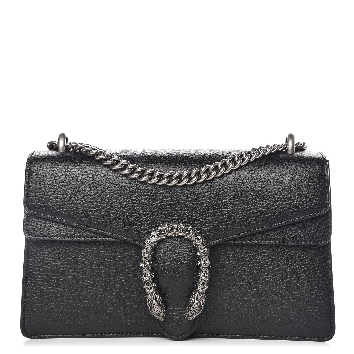 Gucci Pebbled Calfskin Small Dionysus Shoulder Bag Black 1 of 10