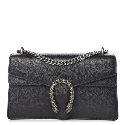 Gucci Pebbled Calfskin Small Dionysus Shoulder Bag Black 1 of 10