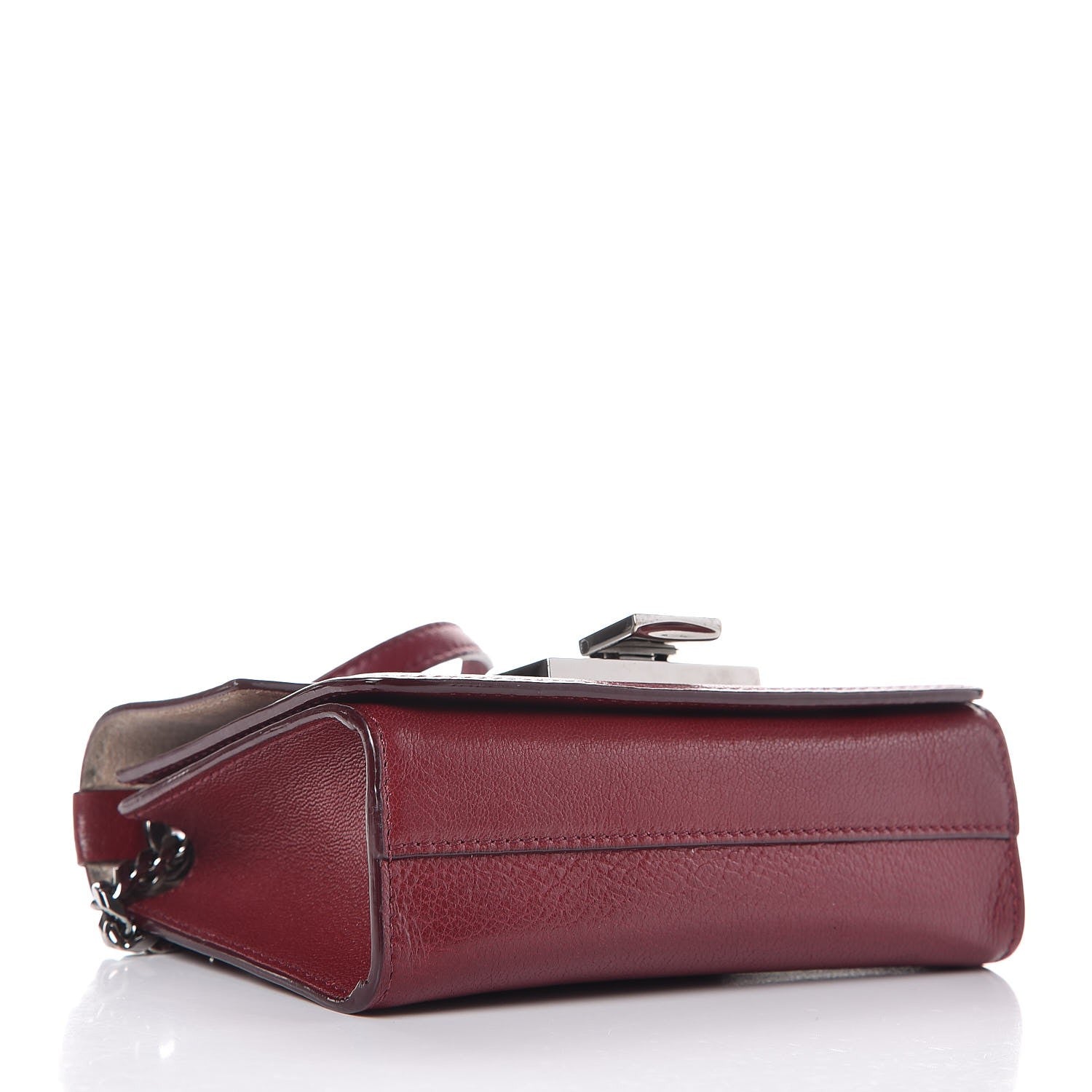 Jimmy Choo Soft Grainy Goatskin Mini Rebel Crossbody Pomerol 4 of 7