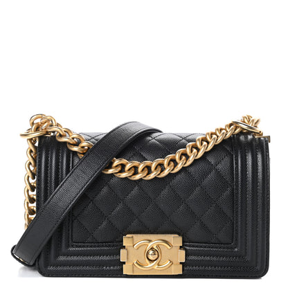 Chanel Caviar Quilted Small Boy Flap Black 1 of 11