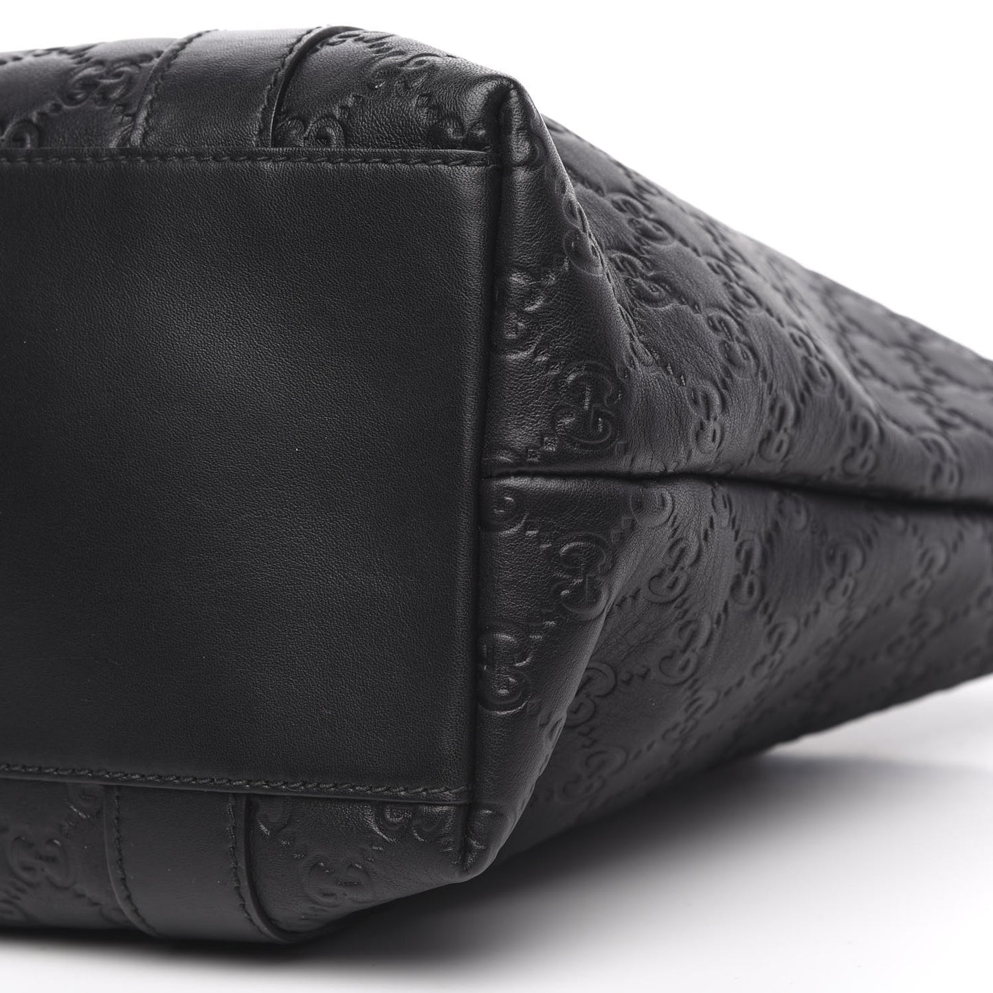 Guccissima Bamboo Top Handle Tote Black