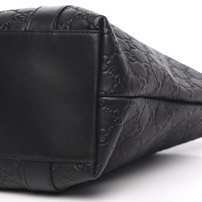 Gucci Guccissima Bamboo Top Handle Tote Black 9 of 9