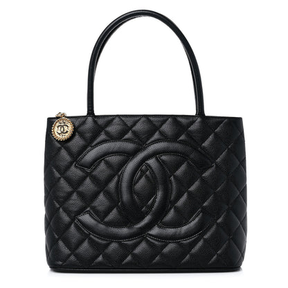 Chanel Caviar Quilted Medallion Tote Black 1 of 14