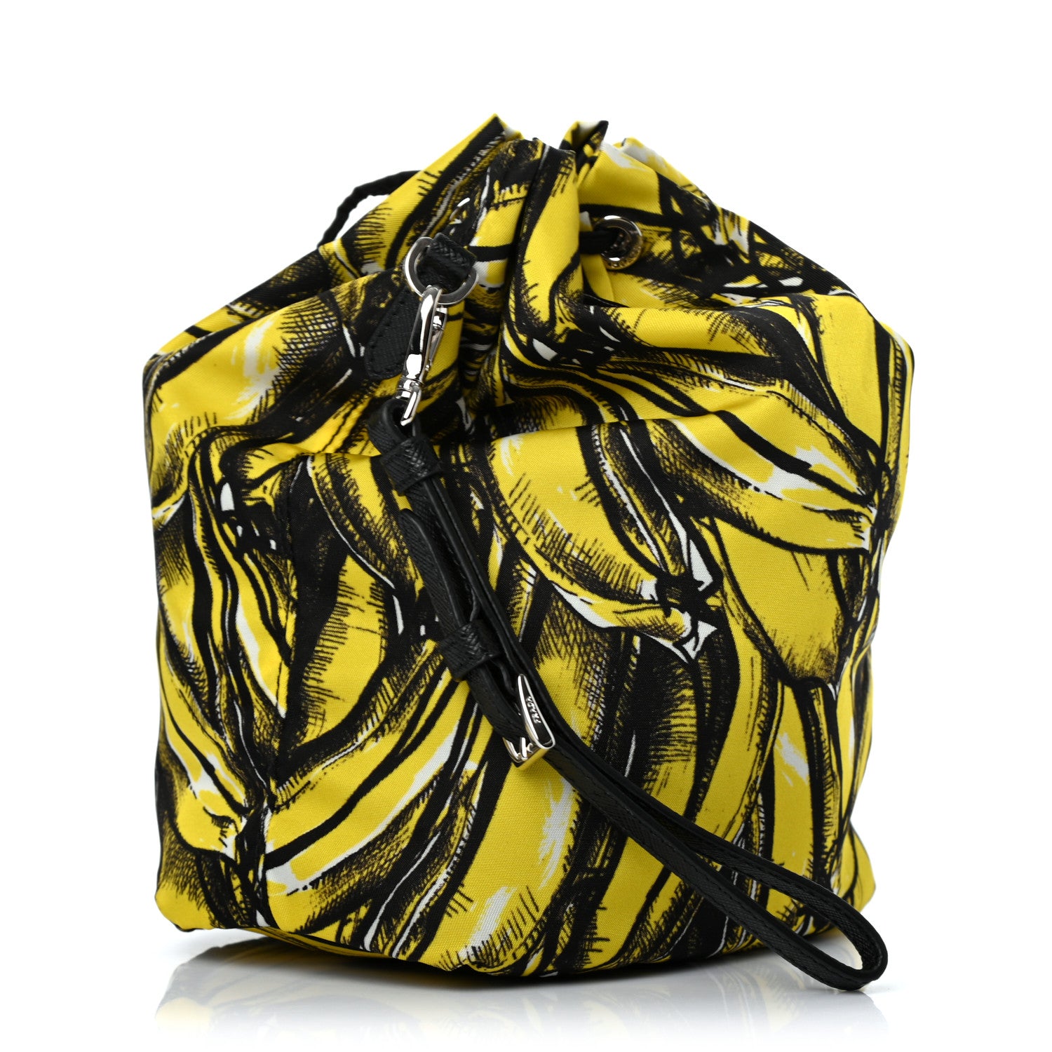 Prada Tessuto Nylon Banane Pouch Giallo 3 of 8