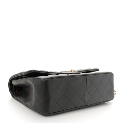Chanel Lambskin Quilted Jumbo Double Flap Black 4 of 12