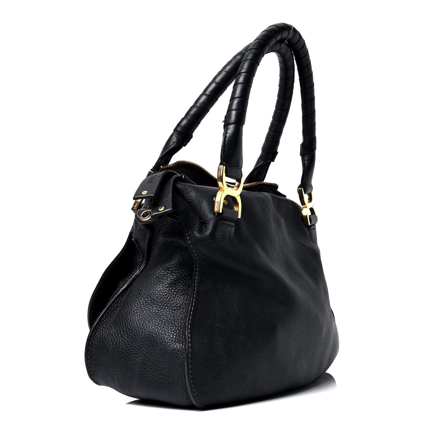 Chloe Calfskin Medium Marcie Satchel Black 2 of 4