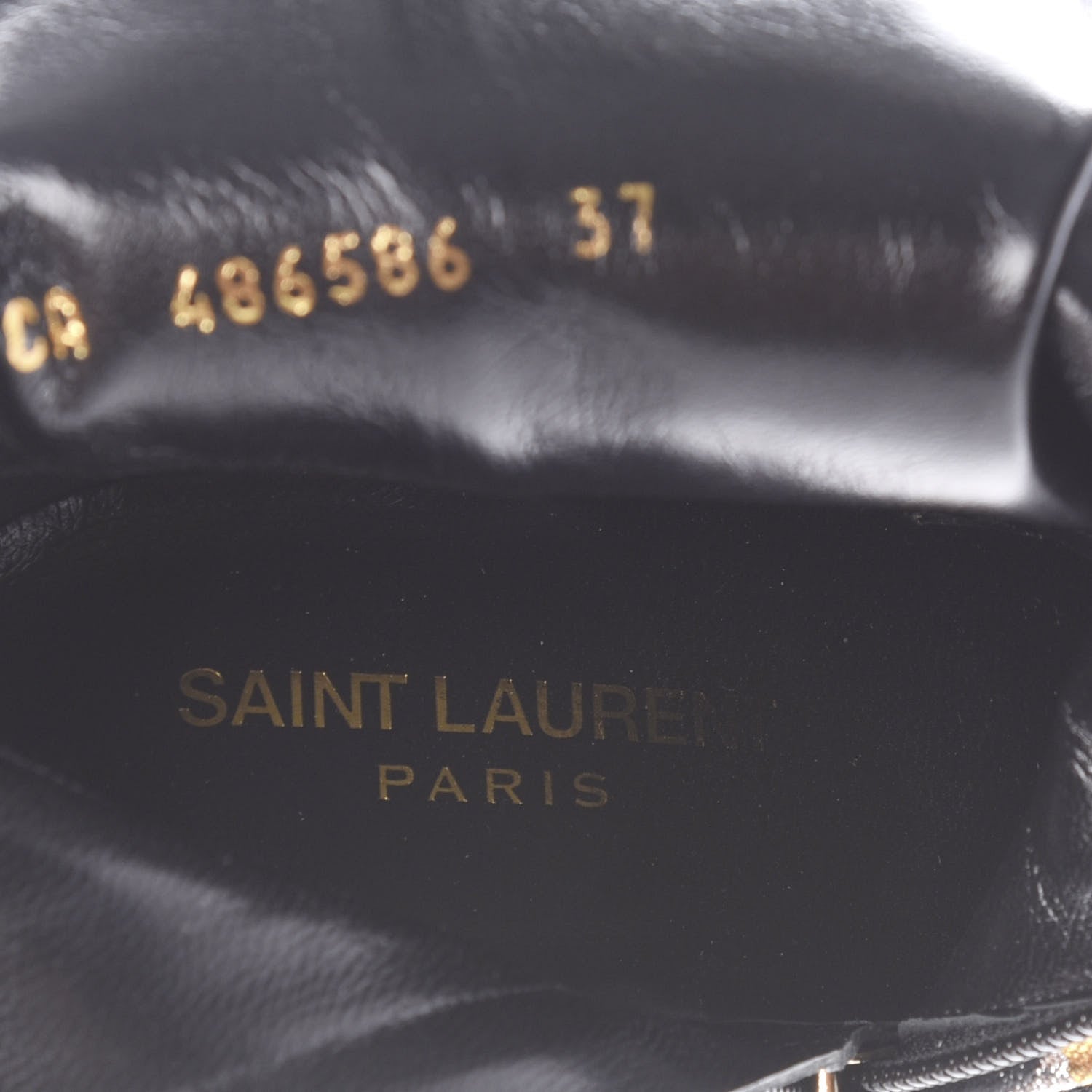 Saint Laurent Jacquard Leopard Loulou Ankle Boots 37 Oro 9 of 9