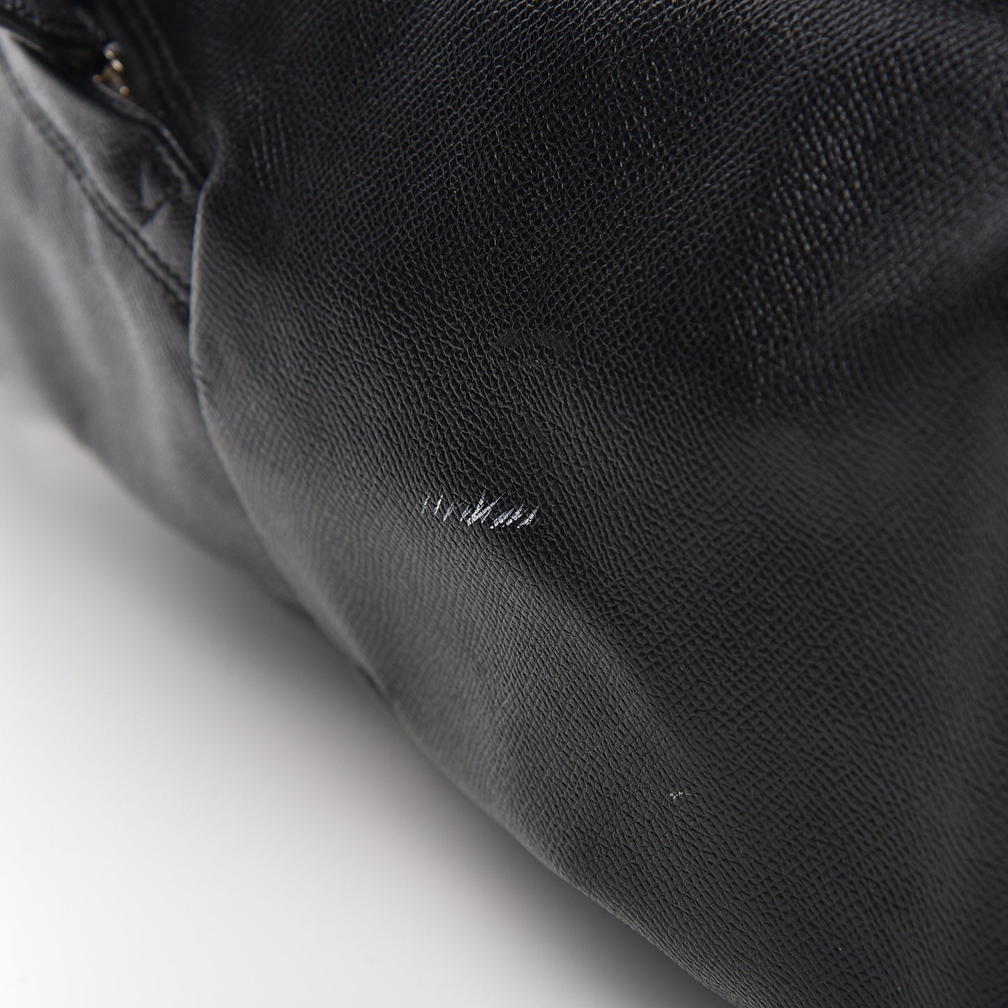Textured Calfskin Print Backpack Black