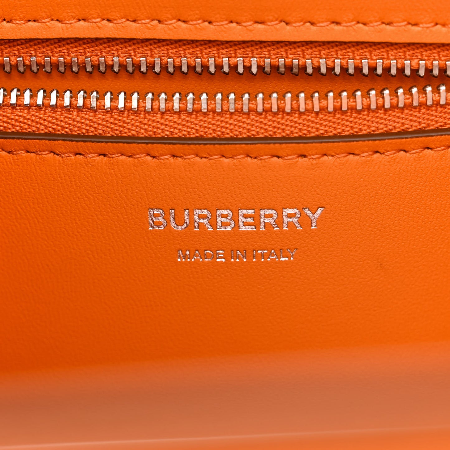 Grainy Calfskin Mini Frances Tote Orange