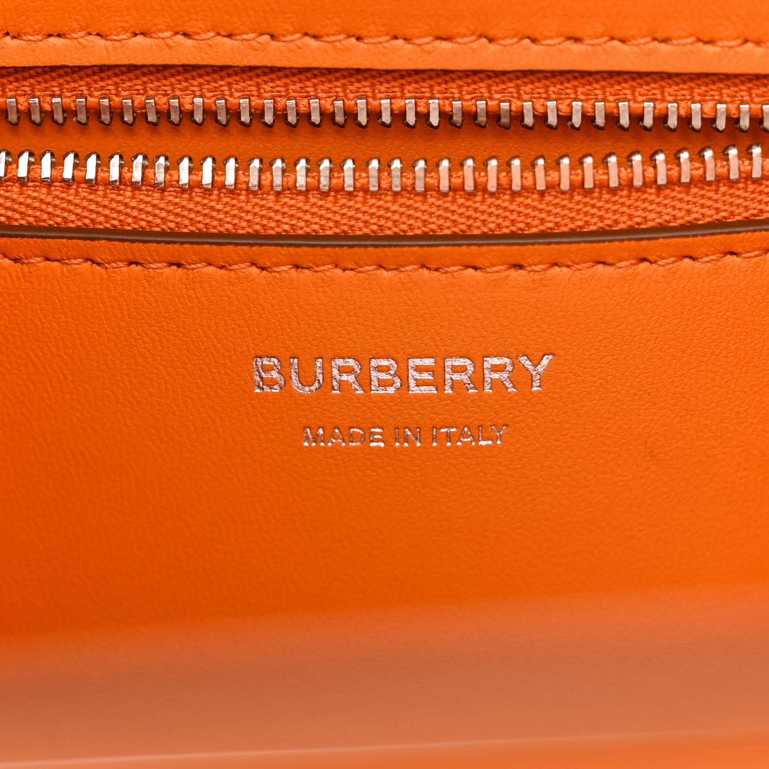 Burberry Grainy Calfskin Mini Frances Tote Orange 6 of 10