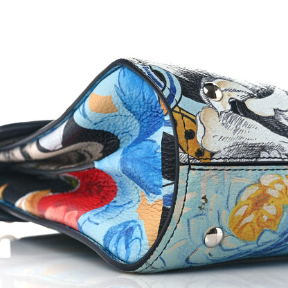 Salvatore Ferragamo Calfskin Floral Print Margot Top Handle Satchel Multicolor 6 of 7