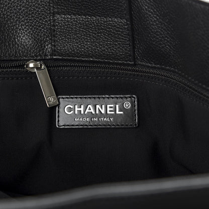 Chanel Calfskin Small Cerf Executive Shopper Tote Black 8 of 9