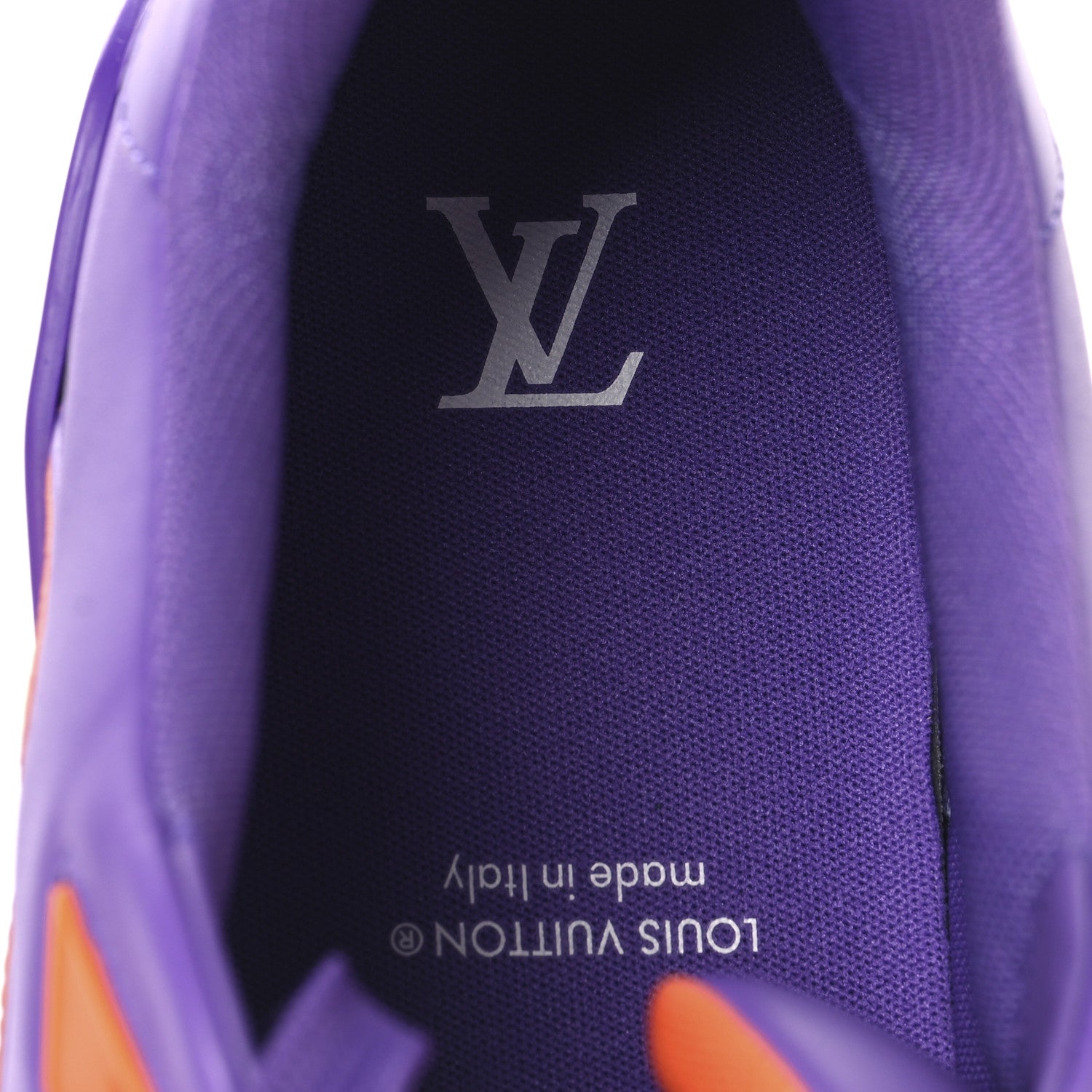 Louis Vuitton Calfskin Epi Mens LV Trainer Sneakers 12 Violet 8 of 8