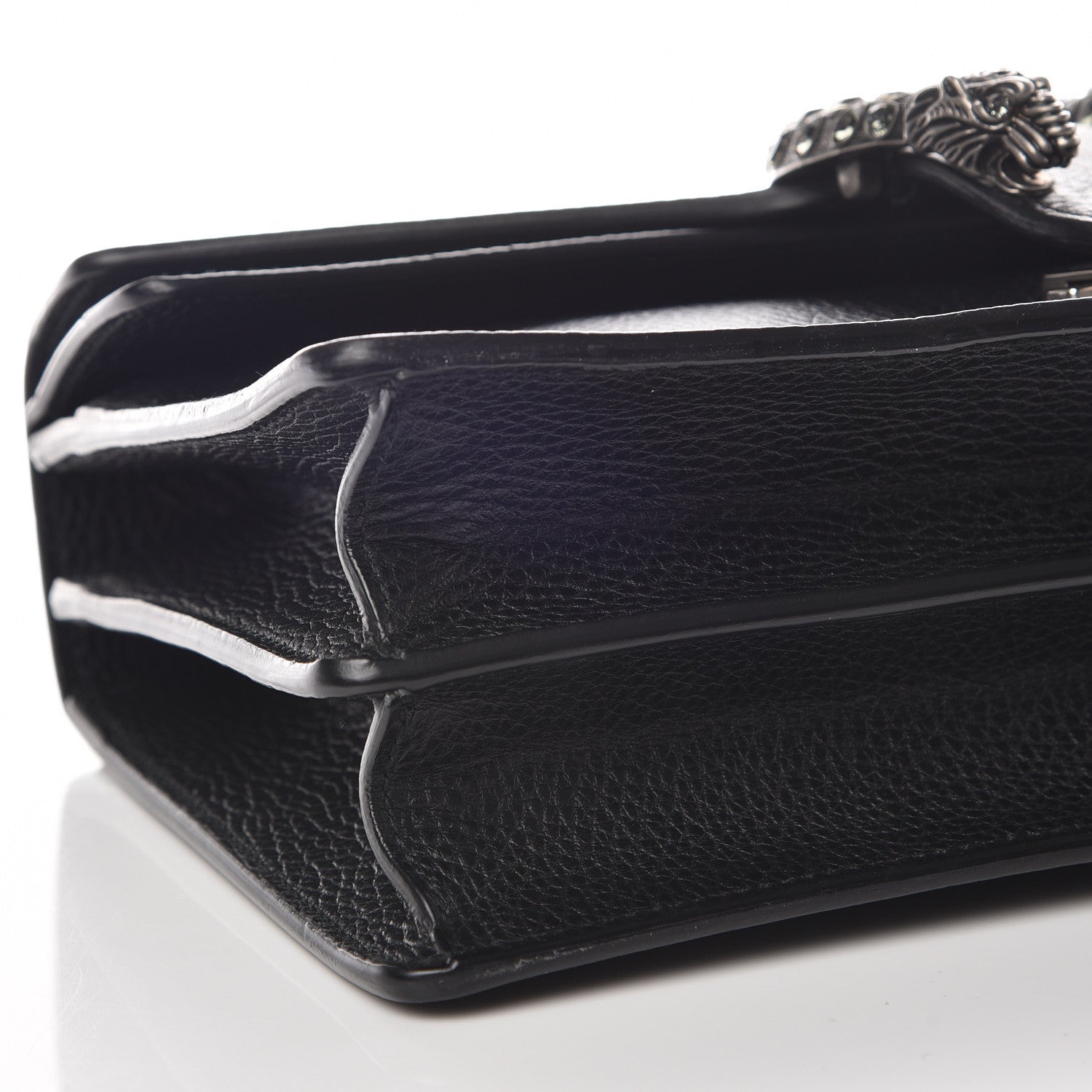 Gucci Pebbled Calfskin Small Dionysus Shoulder Bag Black 11 of 12