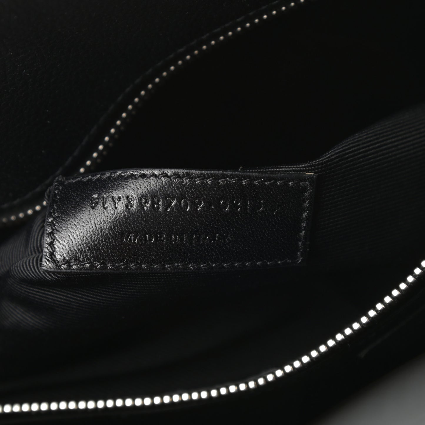 Grained Calfskin Small Sac De Jour Black