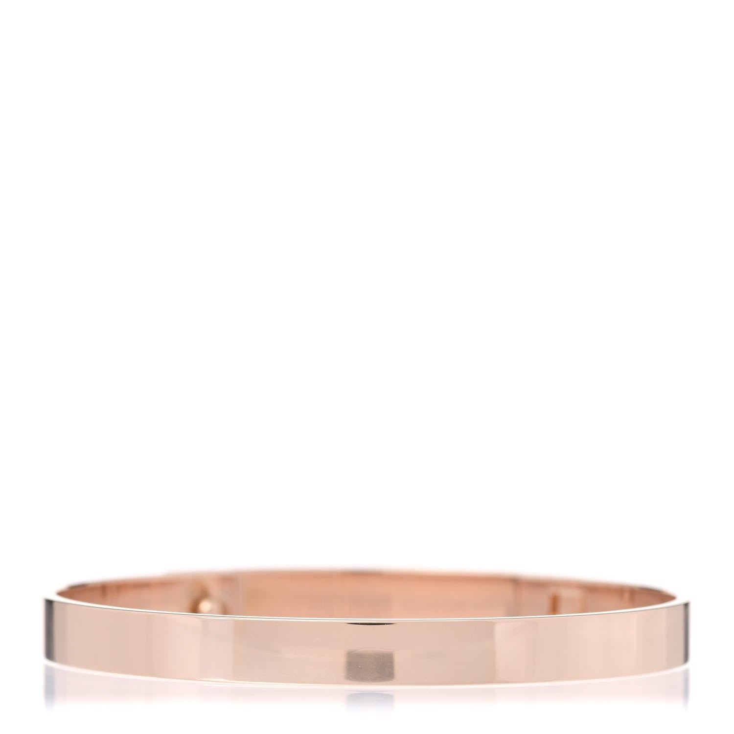 Hermes 18K Rose Gold PM Collier De Chien Bracelet SH 3 of 5
