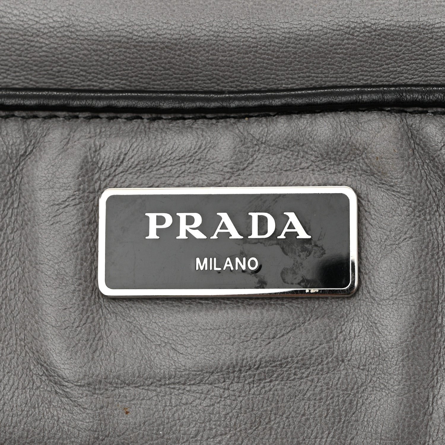 Prada Nappa Gaufre Double Zip Tote Black 6 of 13