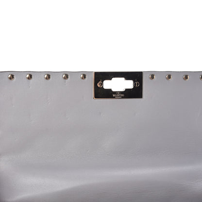 Valentino Garavani Nappa Medium Rockstud Spike Shoulder Bag Grey 9 of 14