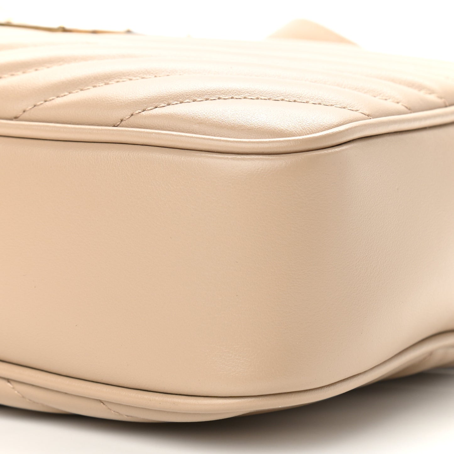 Calfskin Matelasse Monogram Lou Camera Bag Dark Beige