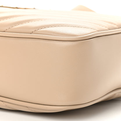 Saint Laurent Calfskin Matelasse Monogram Lou Camera Bag Dark Beige 9 of 10