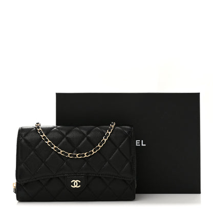 Chanel Caviar Quilted Phone Holder Wallet on Removable Chain Black 13 of 13