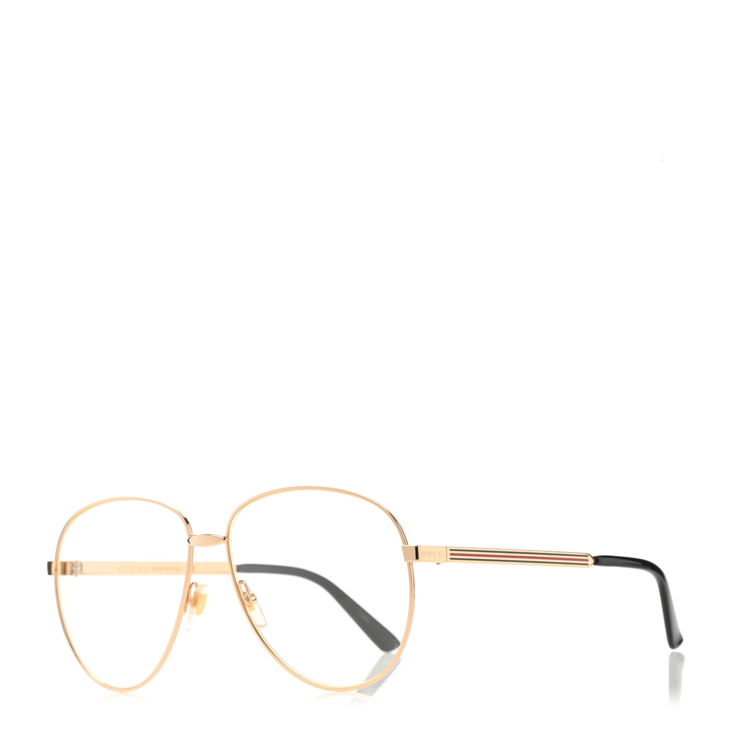 Aviator Eyeglasses GG0138S Gold Black