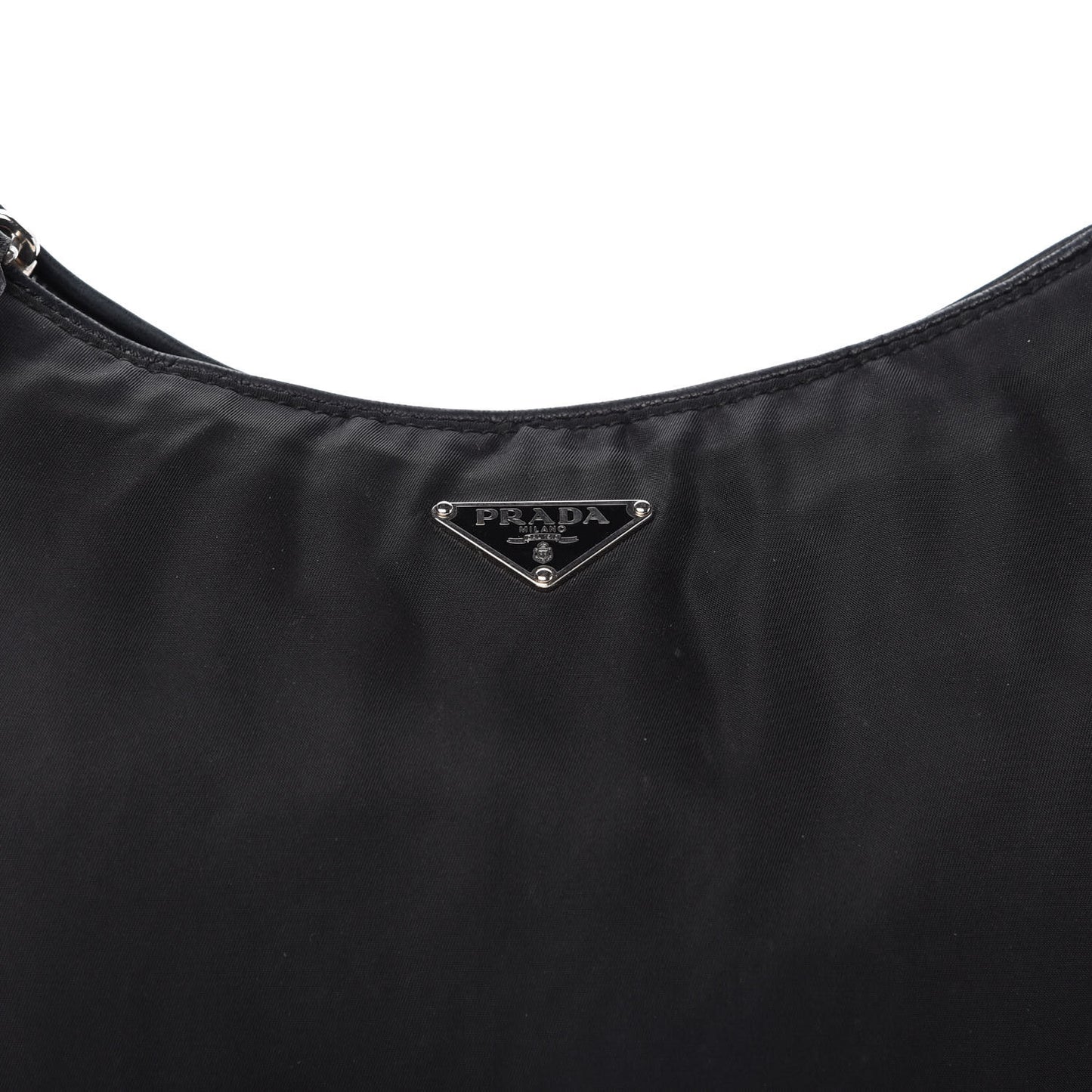 Tessuto Nylon Vitello Shoulder Bag Black