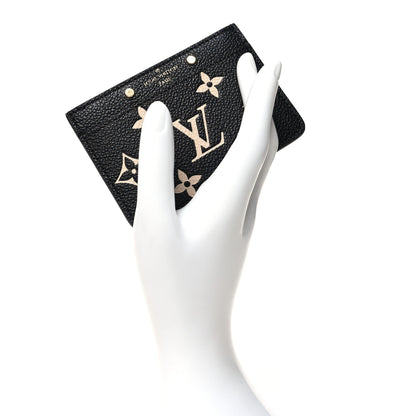 Louis Vuitton Empreinte Card Holder Black Beige 2 of 9