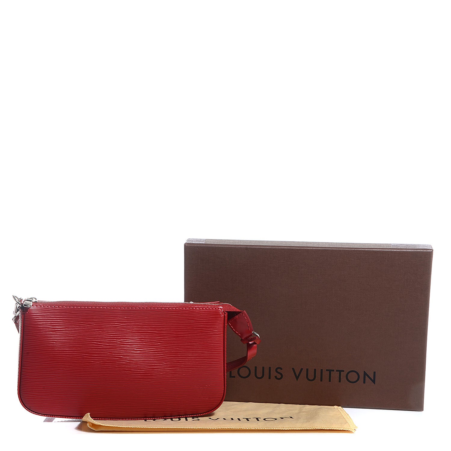 Louis Vuitton Epi Pochette Accessories NM Carmine 4 of 8