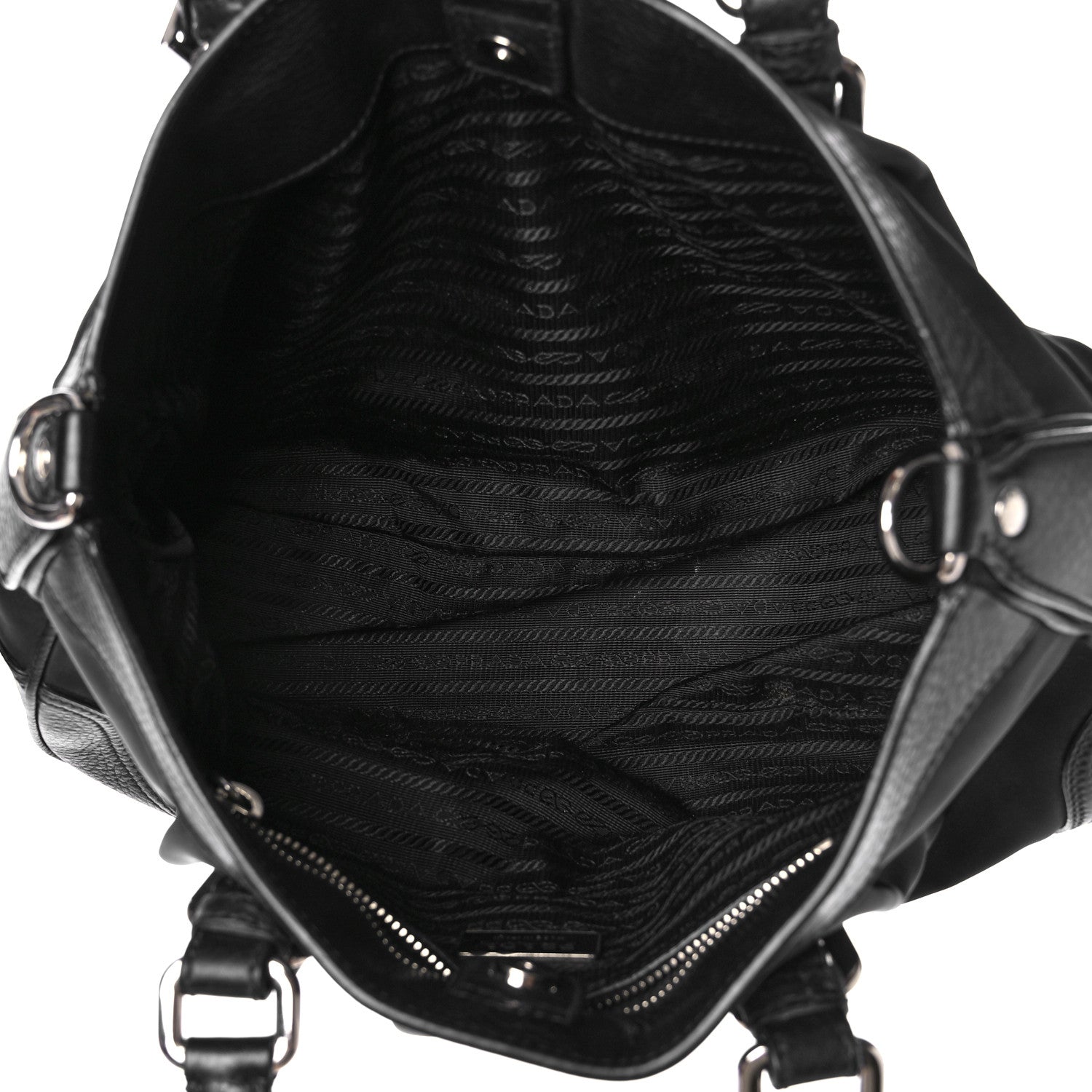 Prada Tessuto Nylon Bowler Black 4 of 6