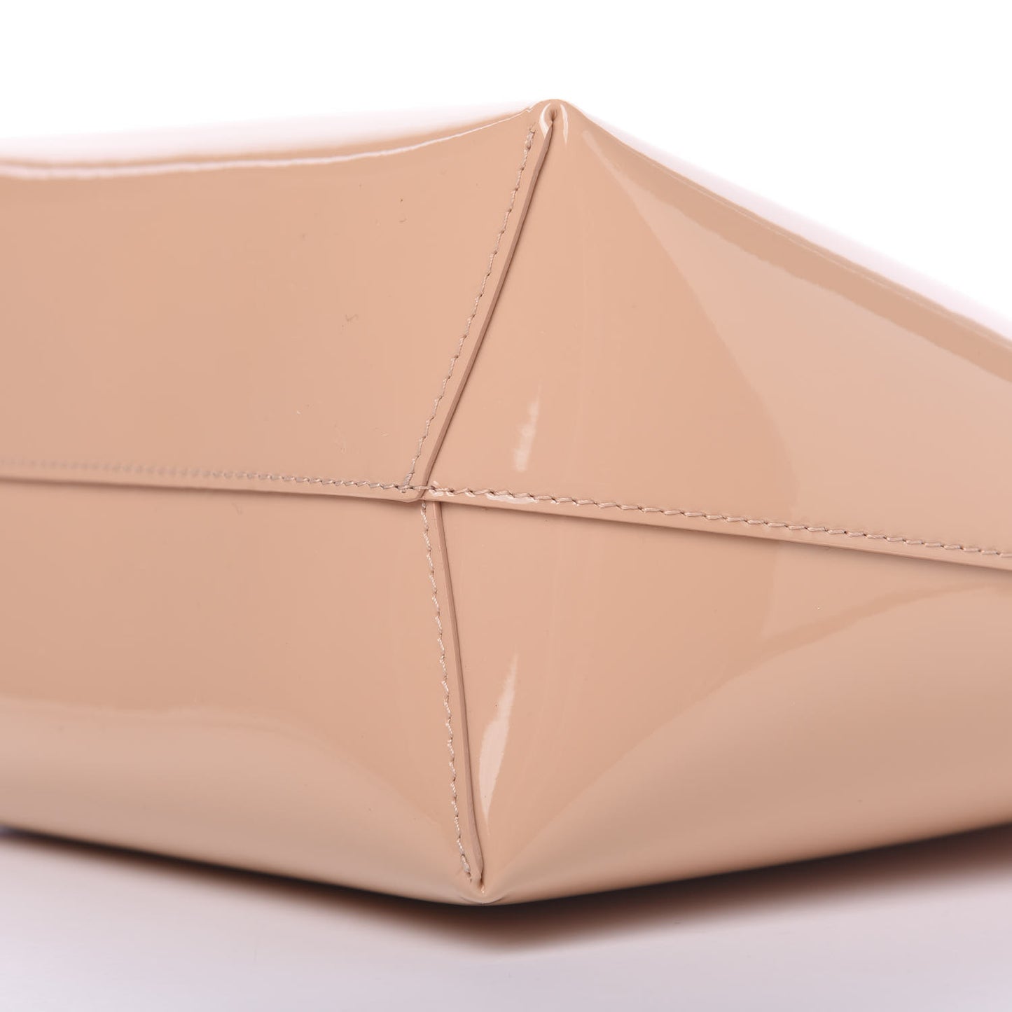 Patent Calfskin Mini Bucket Bag Rosa