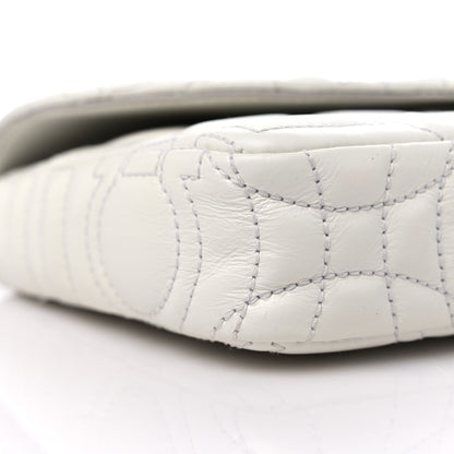 Salvatore Ferragamo Calfskin Quilted Gancini Mini Bag White 9 of 11