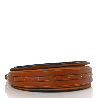 Chloe Calfskin Suede Raffia Medium Pixie Bag Caramel 4 of 9