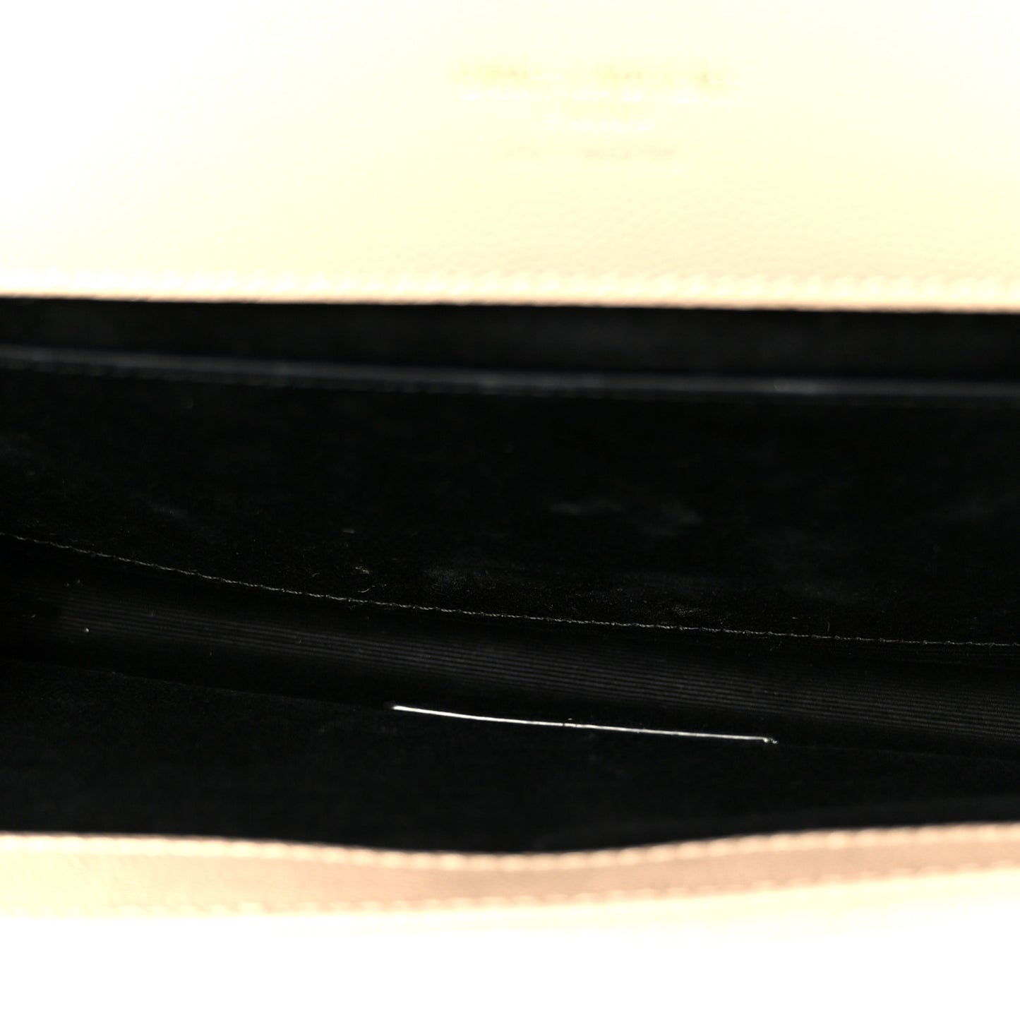 Grain De Poudre Matelasse Chevron Monogram Cassandre Flap Pouch Dark Beige