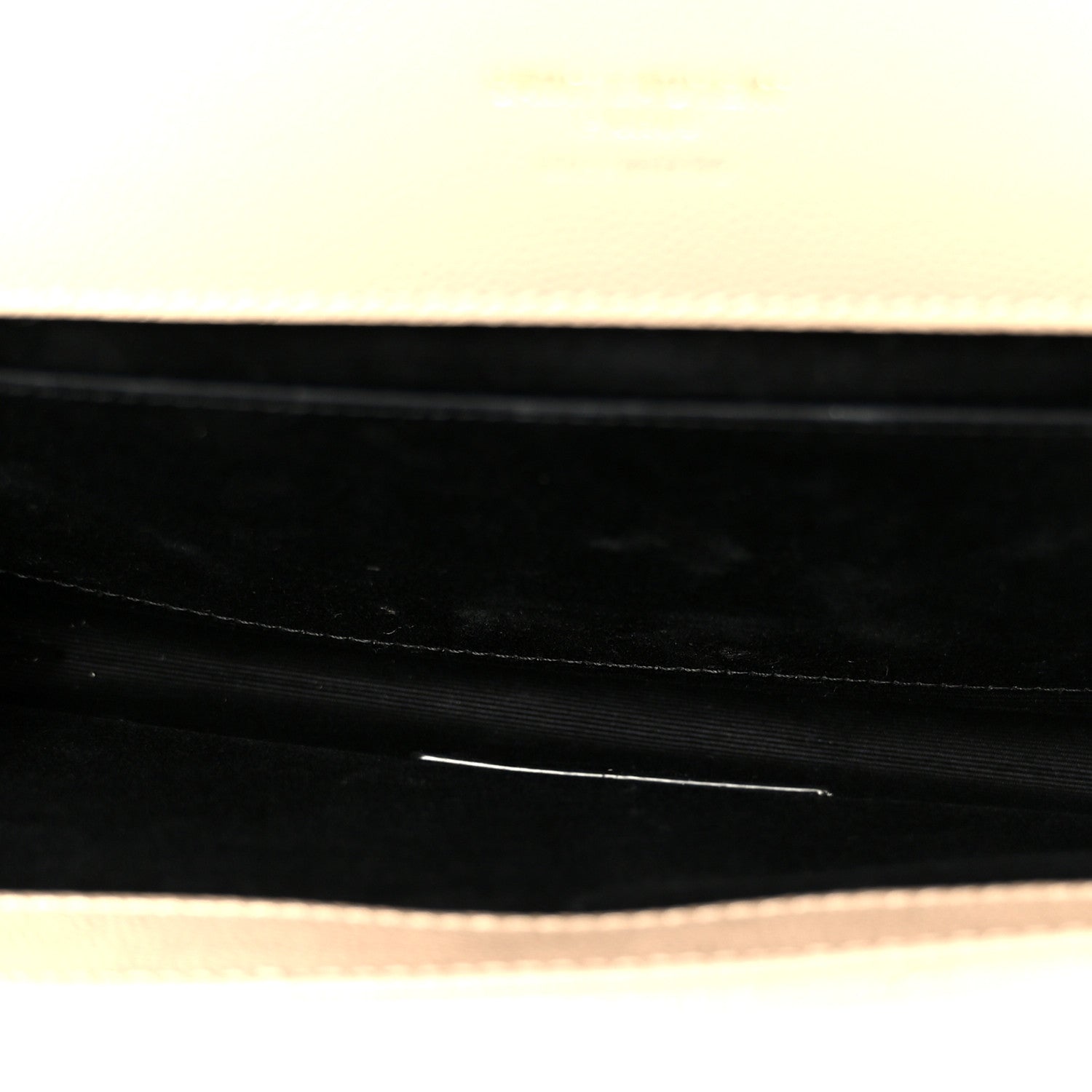 Saint Laurent Grain De Poudre Matelasse Chevron Monogram Cassandre Flap Pouch Dark Beige 5 of 9
