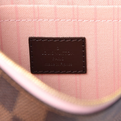 Louis Vuitton Damier Ebene Neo Neverfull MM Rose Ballerine 11 of 15