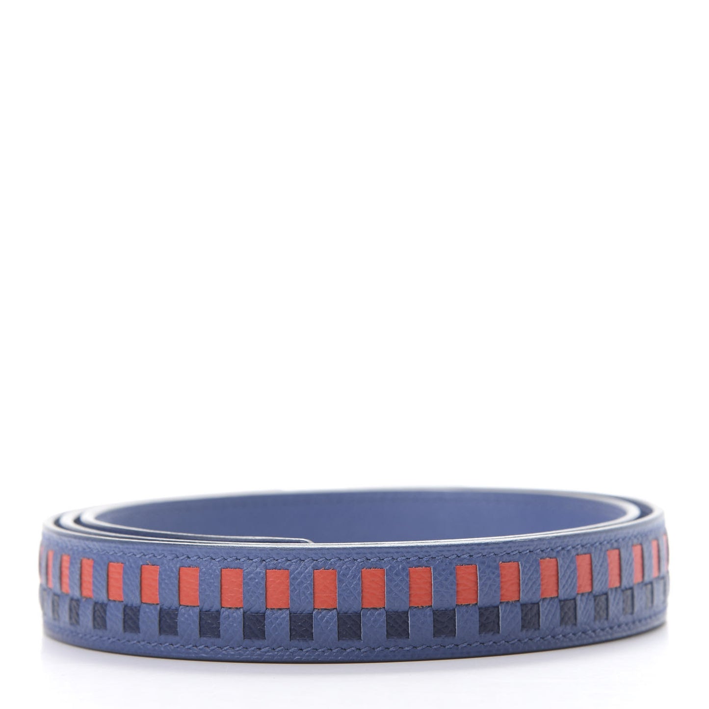 Epsom 25mm Tressage Shoulder Strap Bleu Encre Brique Black