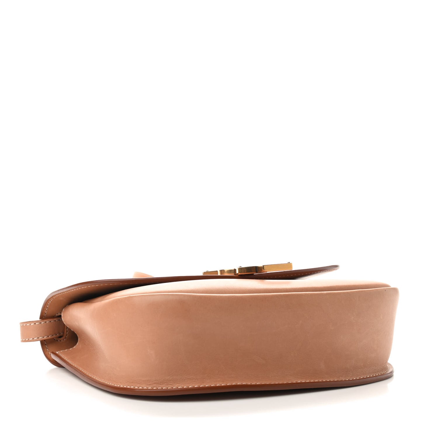 Smooth Vintage Calfskin Monogram Medium Kaia Satchel Gold