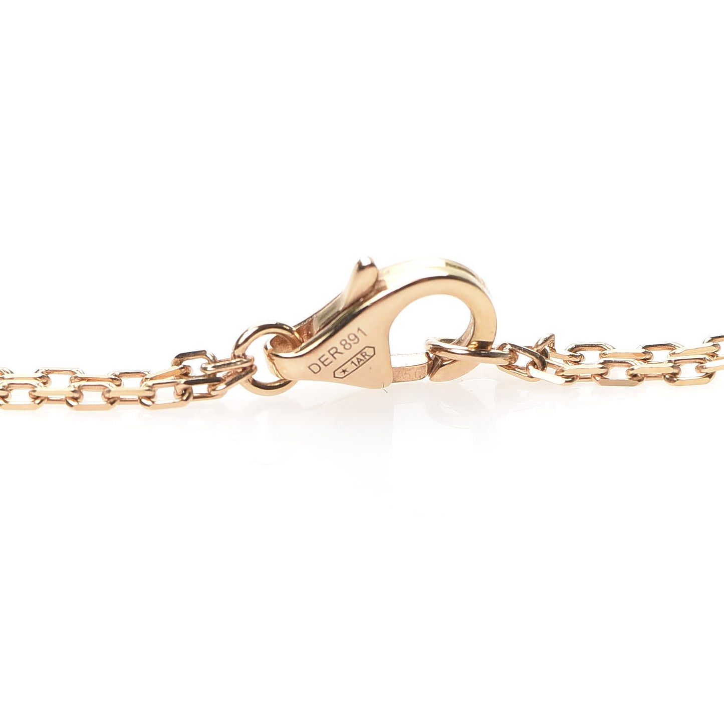 18K Yellow Gold 2 Diamond LOVE Necklace