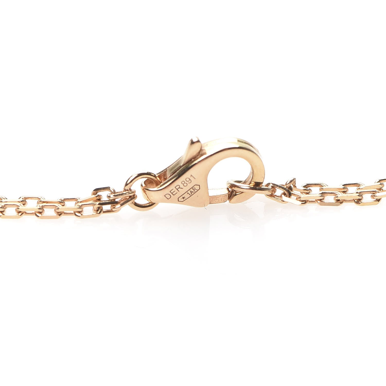 Cartier 18K Yellow Gold 2 Diamond LOVE Necklace 4 of 8