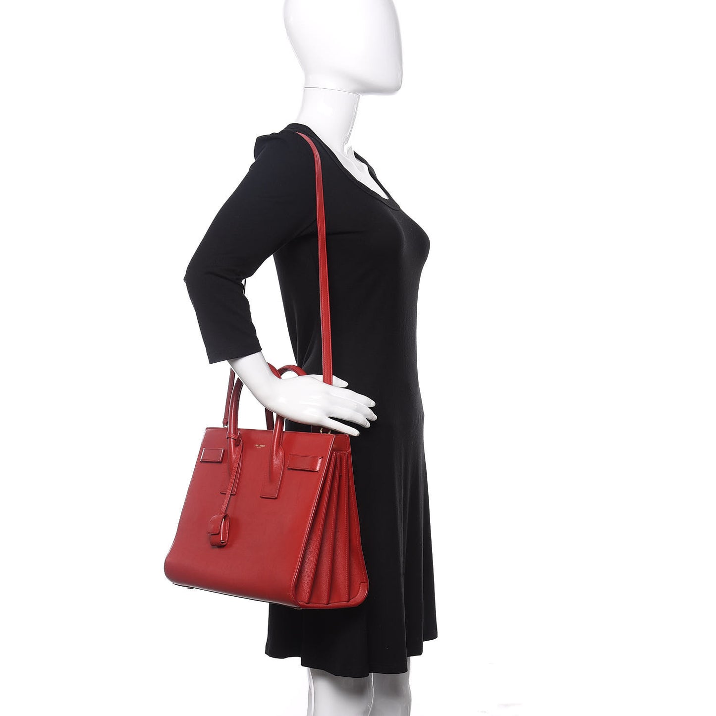 Calfskin Small Sac De Jour Lipstick Red