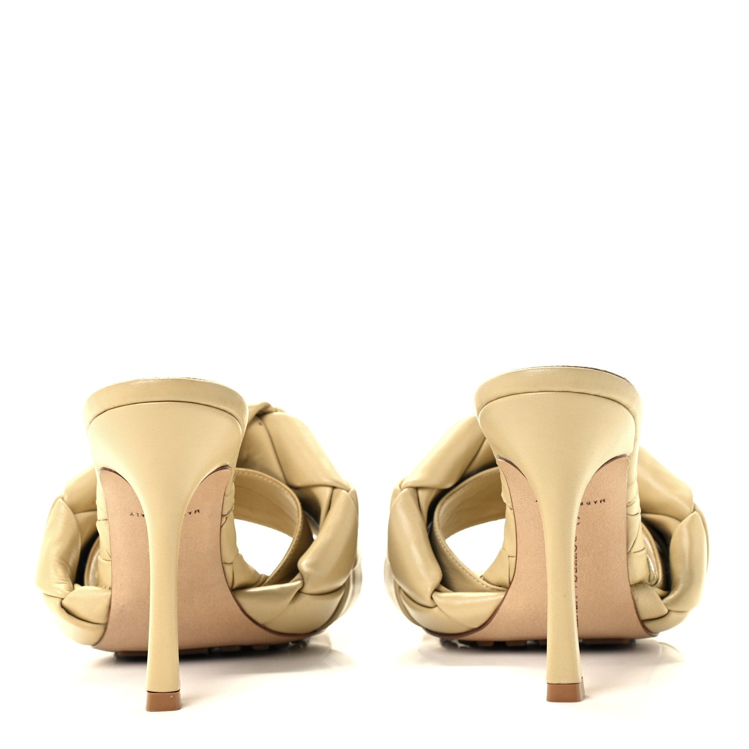 Bottega Veneta Nappa Maxi Intrecciato Lido Mule Sandals 37 Cane Sugar 6 of 9