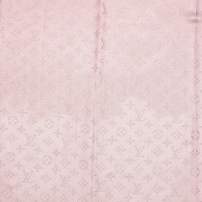 Louis Vuitton Silk Wool Monogram Shine Shawl Rose 4 of 6