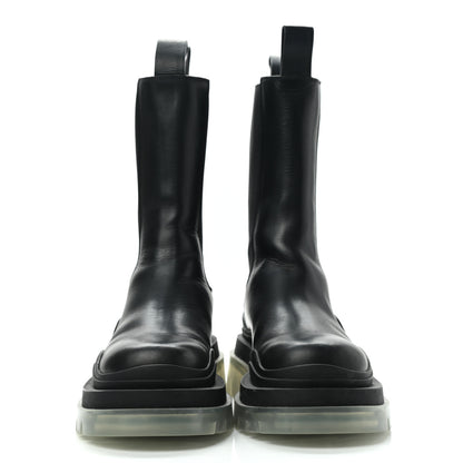 Bottega Veneta Calfskin The Tire Chelsea Boots 37.5 Black Transparent 2 of 11