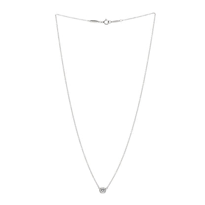 Tiffany Platinum Diamond .33ct Elsa Peretti Diamonds by the Yard Pendant Necklace 3 of 7